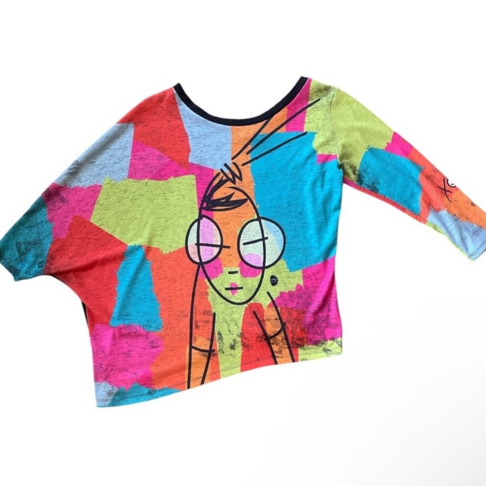 VOLT Vintage lightweight color block stretch face image asymetrical Small - Picture 6 of 15